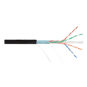 Кабель FTP 4PR 23AWG CAT6 Nikolan, наружный, 305 м - 