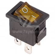 Выключатель SC-768 желтый с подсветкой (4с) - 