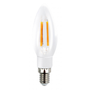Лампа LED C37 Filament Smartbuy, Е14, 4 Вт / 25 Вт, 3000 К, тепло-белая - 