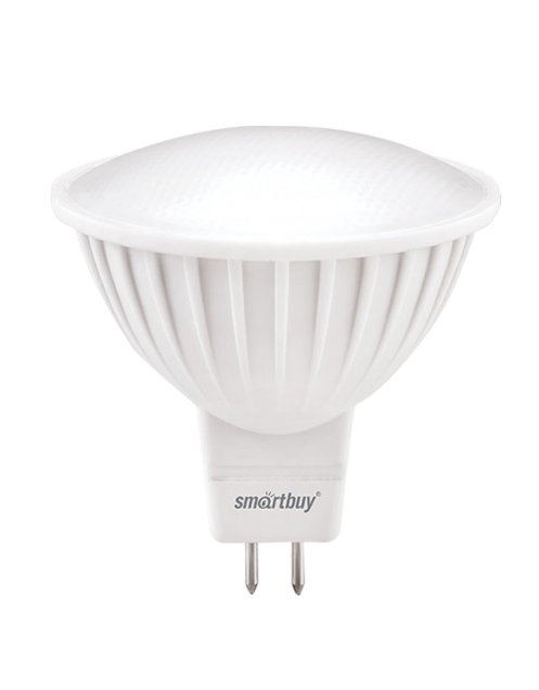 Лампа LED MR16 Smartbuy, Gu5.3, 7 Вт / 60 Вт, 4000 К, холодно-белая