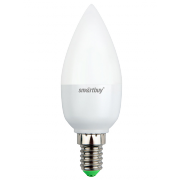 Лампа LED C37 Smartbuy, Е27, 7 Вт / 60 Вт, 3000 К, тепло-белая - 