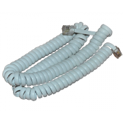 Шнур телефонный витой трубочный 7 м Rexant, белый - 