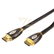 Шнур Luxury HDMI - HDMI GOLD Rexant, 2 фильтра, в блистере, 1.5 м - 