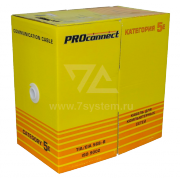 Кабель UTP 4PR 26AWG CAT5e Proconnect, CCA, 305 м - 