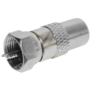 Переходник F(штекер) - ТВ(штекер) Rexant, 100 шт/упак - 