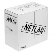 Кабель UTP 2PR 24AWG CAT5 Netlan, LSZH, 305 м - 