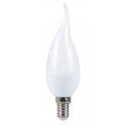 Лампа LED C37 свеча на ветру Smartbuy, Е14, 5 Вт / 40 Вт, 3000 К, матовая, тепло-белая - 