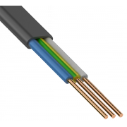 Кабель силовой ВВГ-Пнг(А) 3 x 2.5 мм ож 0, 66 кВ ГОСТ, 100 м - 