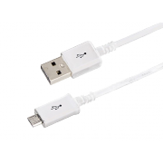 USB кабель универсальный, microUSB длинный штекер Rexant, белый, 1 м - 