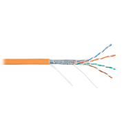 Кабель FTP 4PR 24AWG CAT5e Nikolan, LSZH, оранжевый, 305 м - 