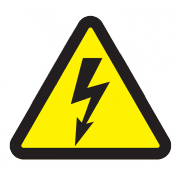 Знак электробезопасности "Опасность поражения электротоком " 100x100x100 мм Rexant - 