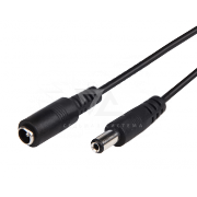 Удлинитель кабеля питания 2.1 х 5.5 мм(гнездо) - 2.1 х 5.5 мм(штекер) Rexant, 1.5 м - 