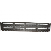 Патч-Панель 19" RIPO, 48 гнезд RJ-45, 2U, CAT5e, неэкранированная, черная - 