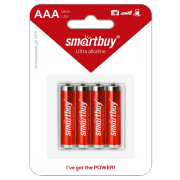 Элемент питания алкалиновый AAA 1, 5 В LR03/4BL (48/480) Smartbuy - 