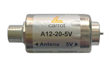 Усилитель антенный A12-20-5V Carrot, 470-860МГц, Ку=20дБ, 5В
