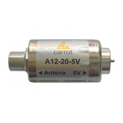 Усилитель антенный A12-20-5V Carrot, 470-860МГц, Ку=20дБ, 5В