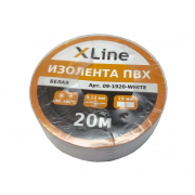 Изолента ПВХ 19 мм x 20 м X-Line, белая - 