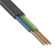 Кабель силовой ВВГПнг(а)-LS 3 x 1.5 мм ГОСТ, черный, 100 м - 