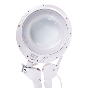 Лупа на струбцине круглая 3D настольная Rexant, подсветка 60 LED, регулировка яркости, белая - 