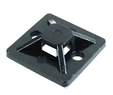 Площадка под хомут 30 мм x 30 мм, Rexant, 100 шт/упак, черная