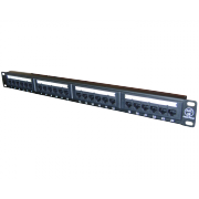 Патч-Панель 19'' Rexant, 24 гнезда RJ-45,  CAT5e - 