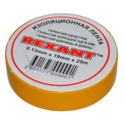 Изолента 19 мм x 25 м Rexant, желтая - 