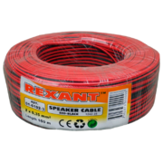 Кабель акустический RED-BLACK 2 х 0.35 мм Rexant, 100 м - 