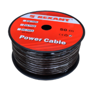 Кабель силовой Power Cable 10 мм Rexant, черный, 50 м - 