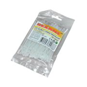 Хомут 100 мм x 2, 5 мм Rexant, белый, 100 шт - 