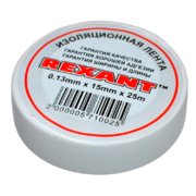 Изолента 15 мм x 25 м Rexant, белая - 
