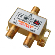 Делитель на 2 в упаковке 2-WAY Splitter Gold (+ 3 F-разъема) Rexant - 