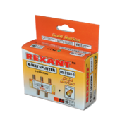 Делитель на 4 в упаковке 4-WAY Splitter Gold (+ 5 F-разъемов) Rexant - 