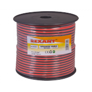 Кабель акустический RED-BLACK 2 х 1.5 мм Rexant, 100 м - 