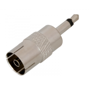 Переходник TRS(штекер) 3.5 мм моно - ТВ(гнездо) Rexant - 