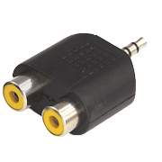 Переходник TRS(штекер) 3.5 мм - 2 RCA(гнездо) Rexant, стерео - 