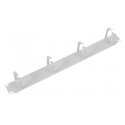 Органайзер горизонтальный 1U ЦМО, 4 кольца, серый - 